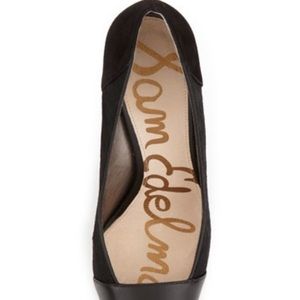 Sam Edelman Shoes - Sam Edelman Desiree Mixed-Leather Pump, Black Sam Edelman Shoes - Sam Edelman Desiree Mixed-Leather Pump, Black